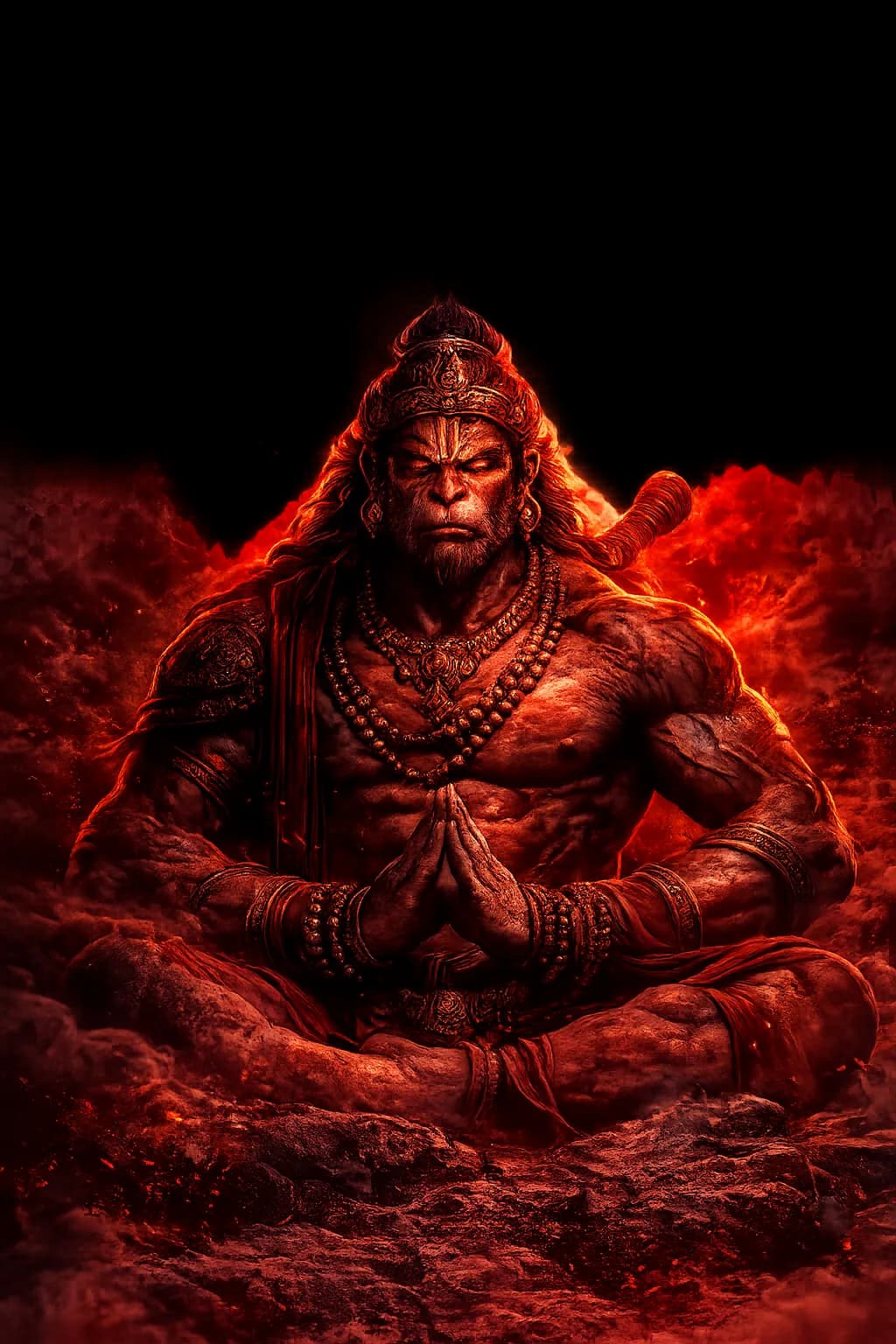 Hanuman Meditating