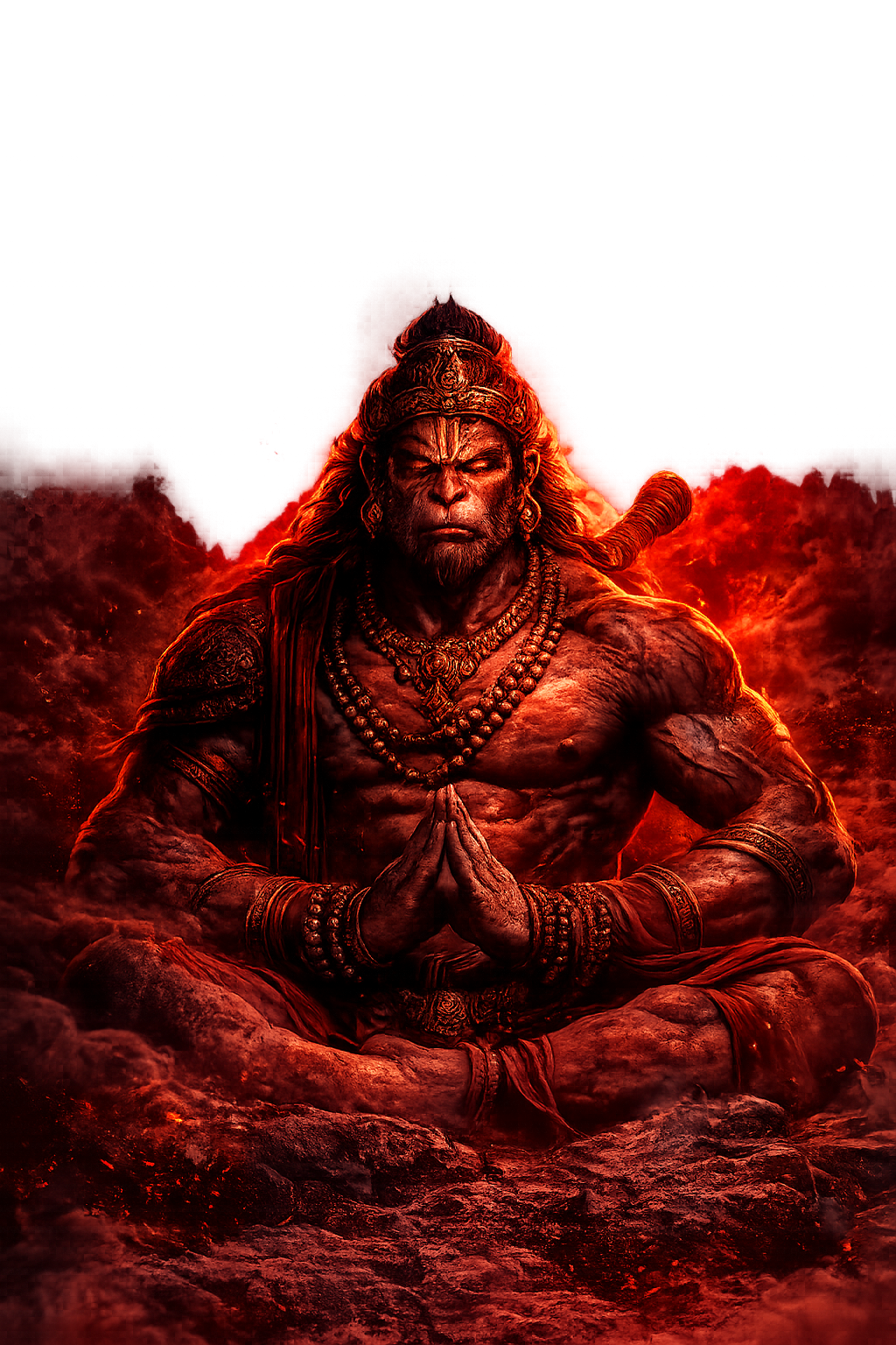 Hanuman Meditating