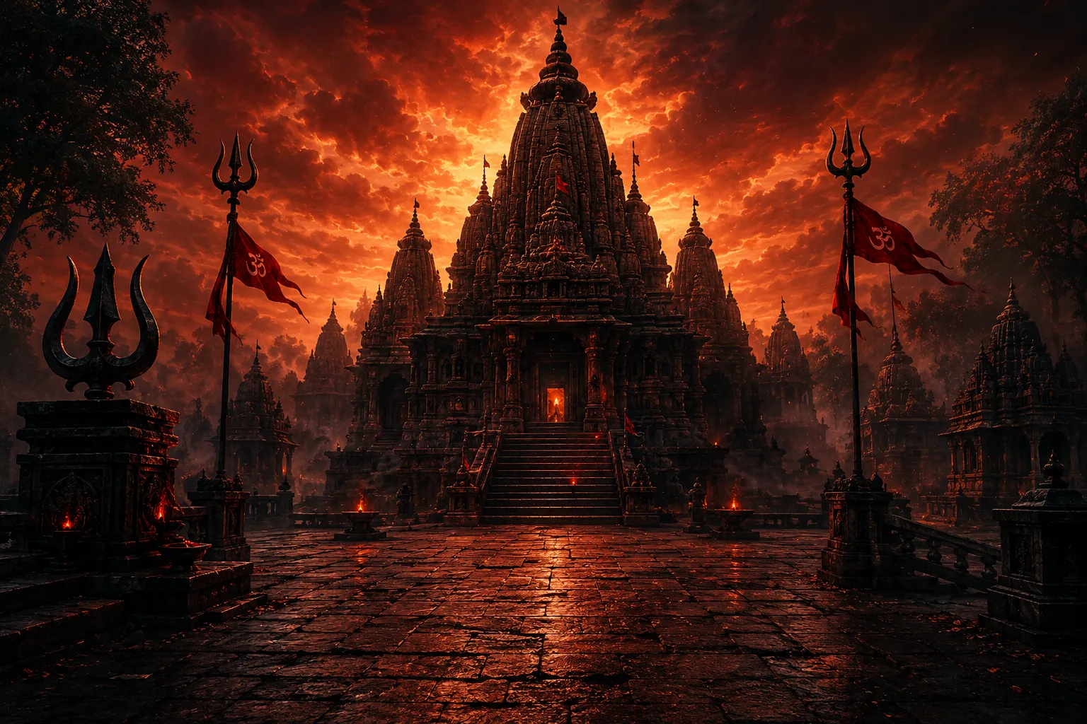 Temple Background